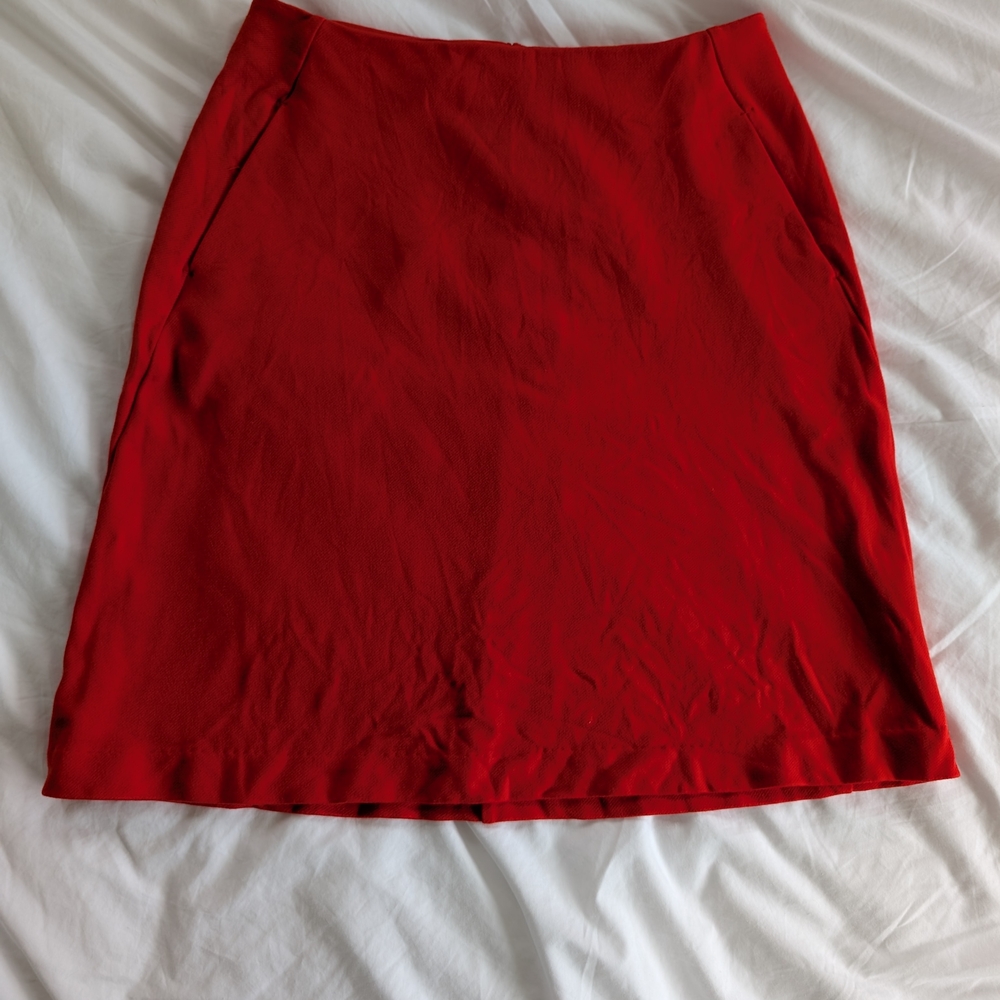 Elegant Red Women's Skirt